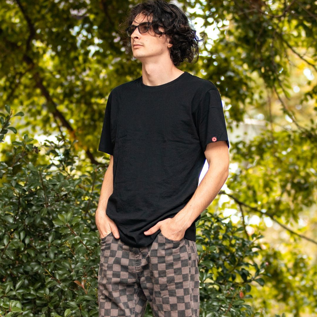Comfortable Organic Cotton Black Unisex T-Shirt Australia, Ethically-made, Eco-Friendly