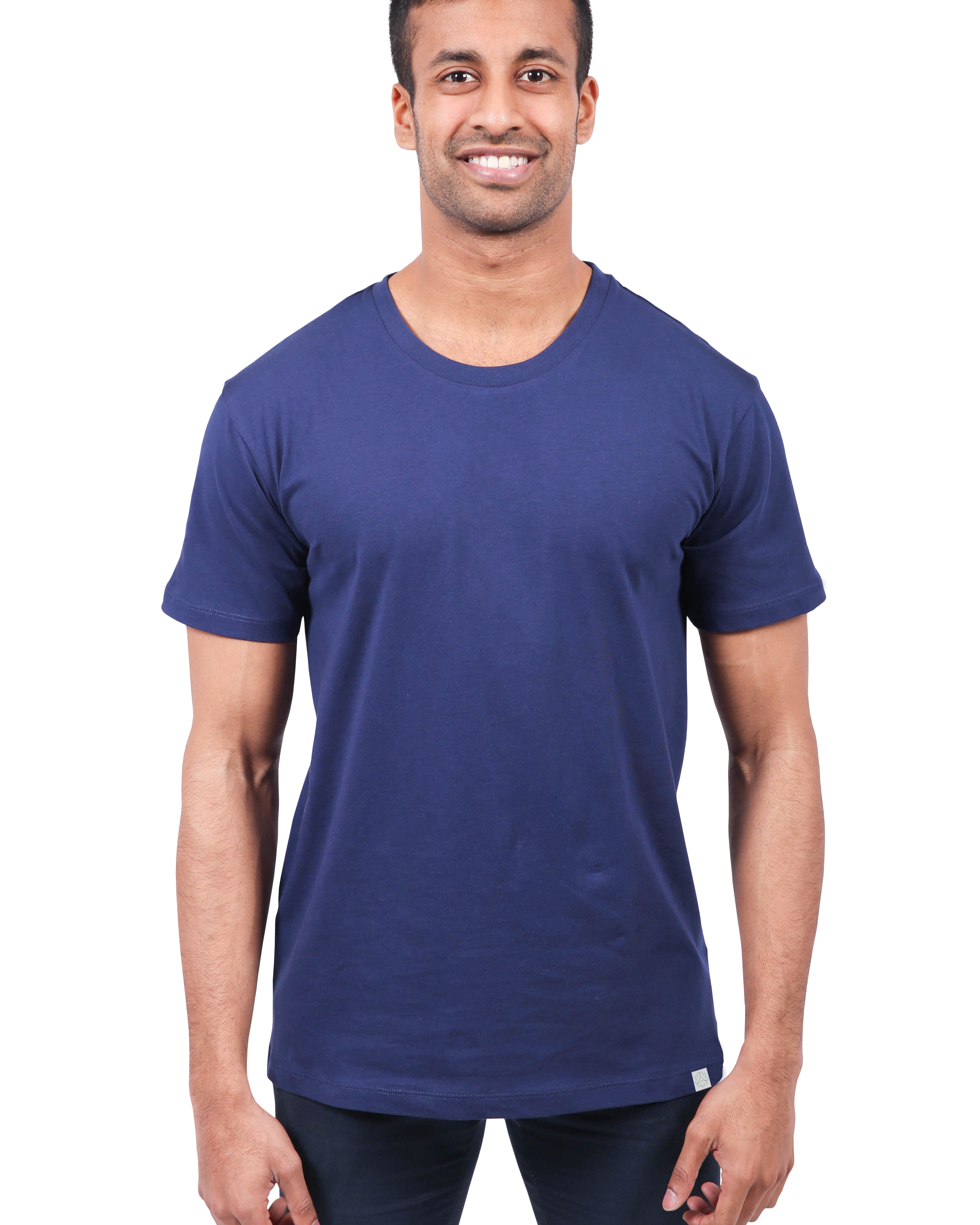 Blank T-shirt, Unisex Navy 180g
