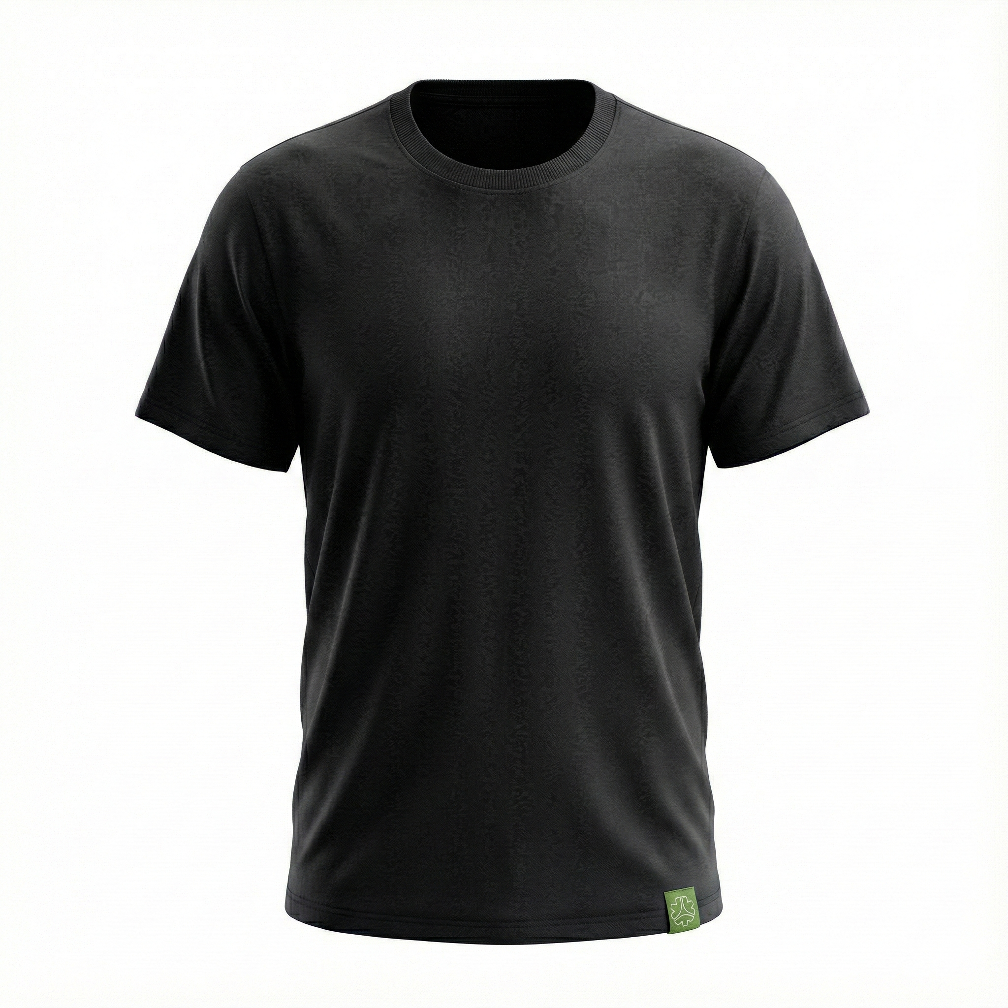 Tshirt Unisex Blank Black 180GSM Organic Fairtrade