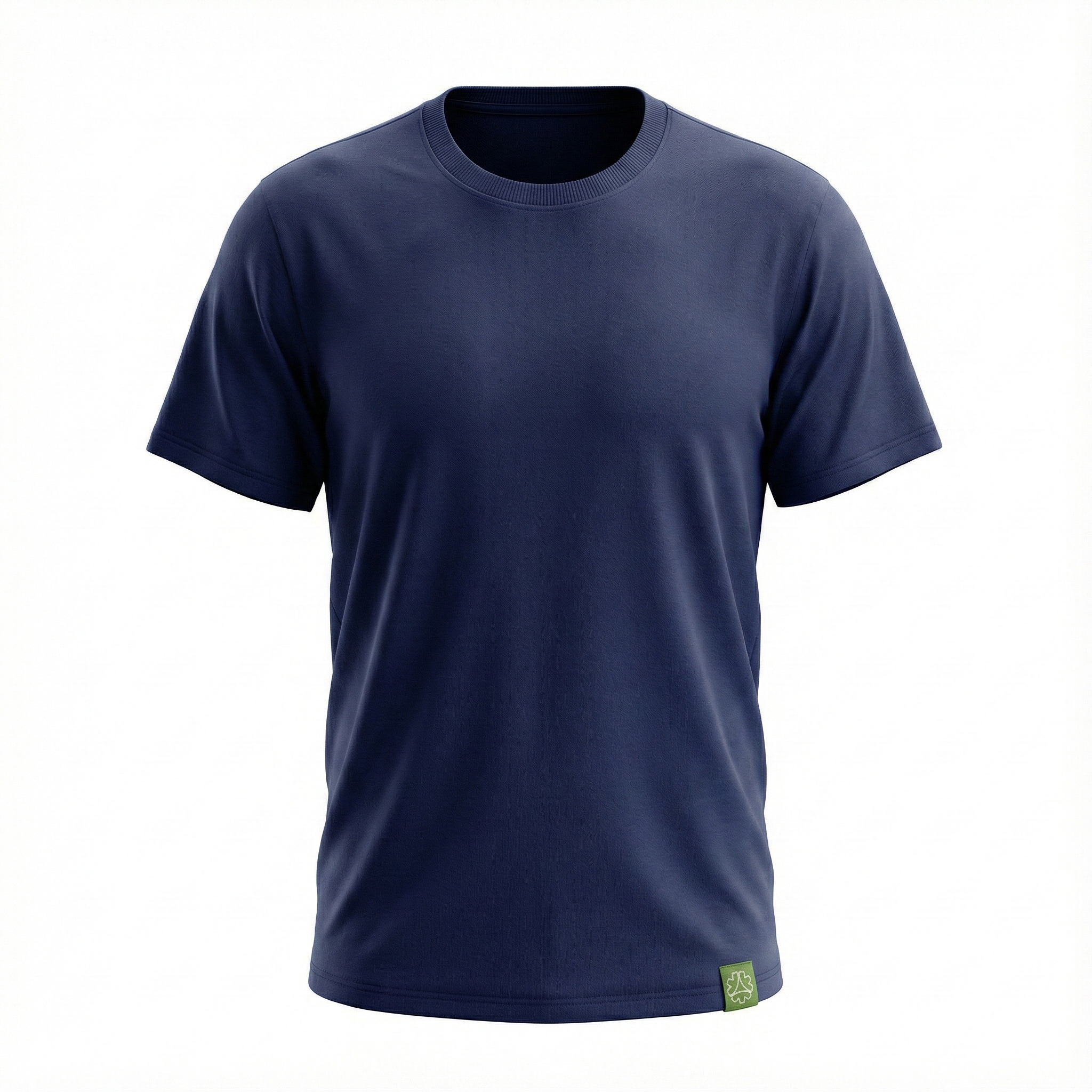 Tshirt Round Neck Unisex Navy Blue Organic Fairtrade