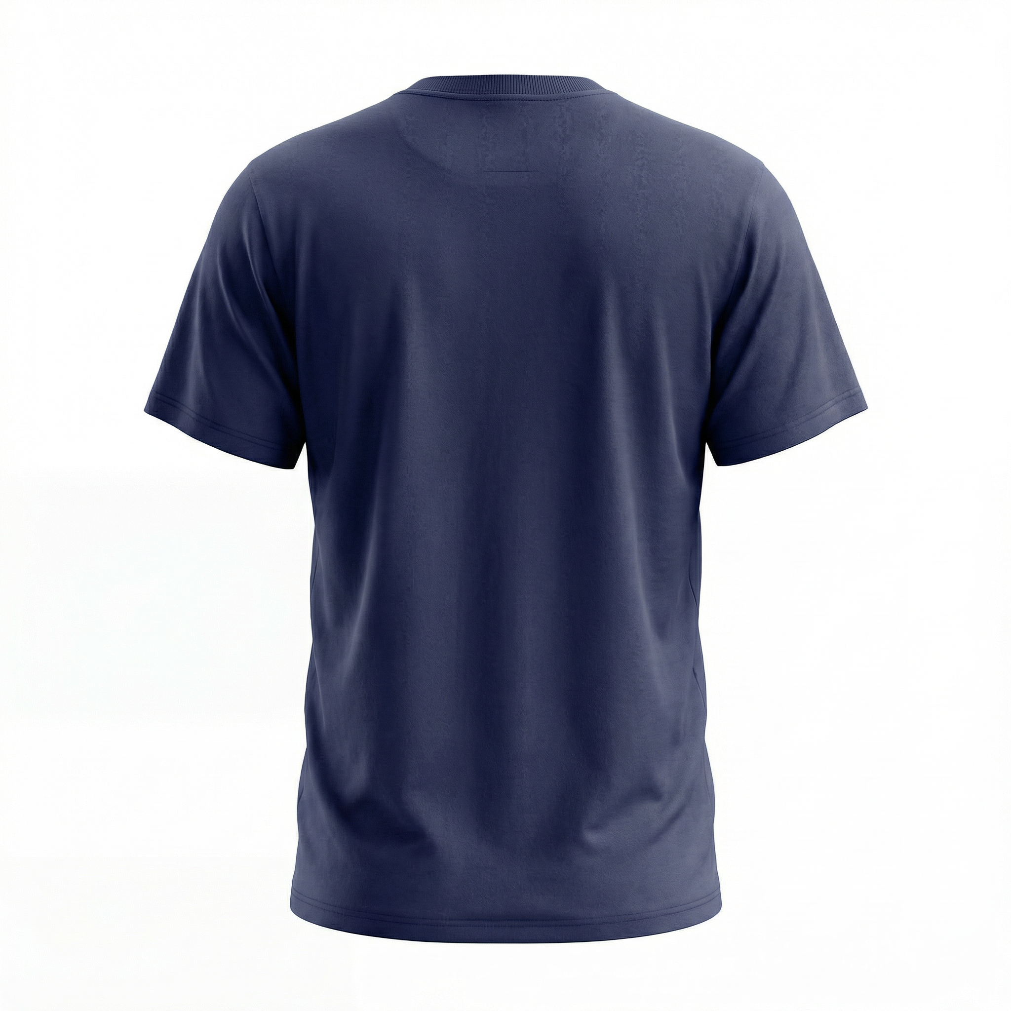 Tshirt Round Neck Unisex Navy Blue Organic Fairtrade