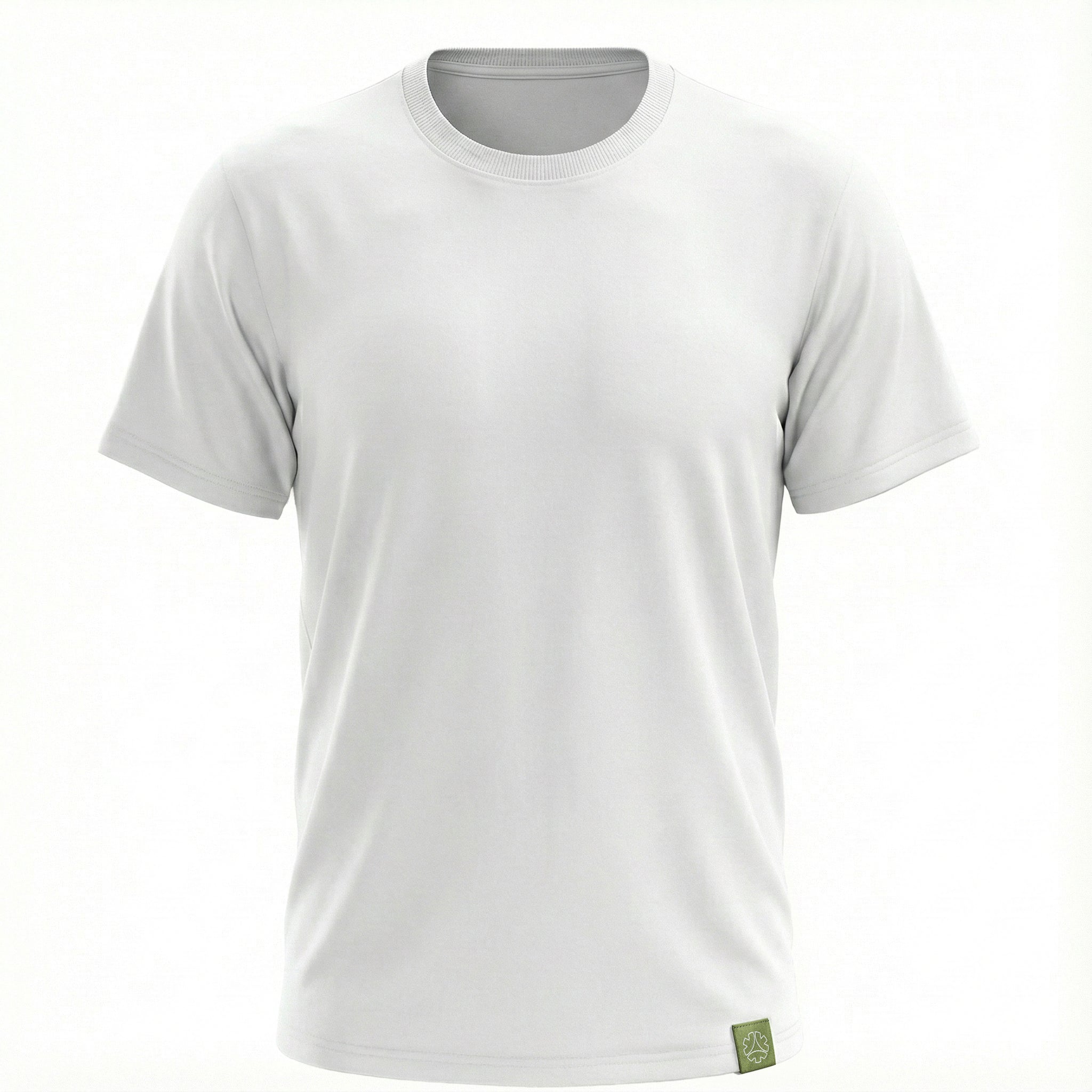 Tshirt Unisex Blank White 180GSM Organic Fairtrade